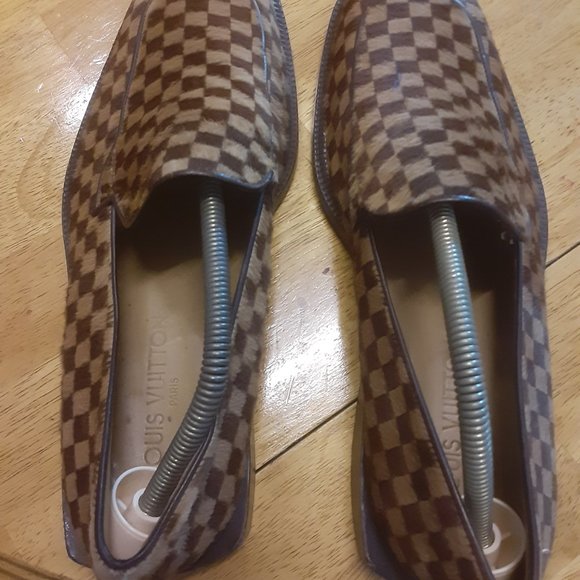 Louis Vuitton mens suede dress shoes